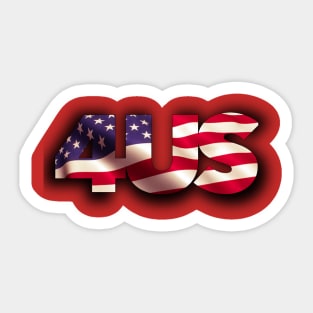 The Fourth of July is for us Sticker